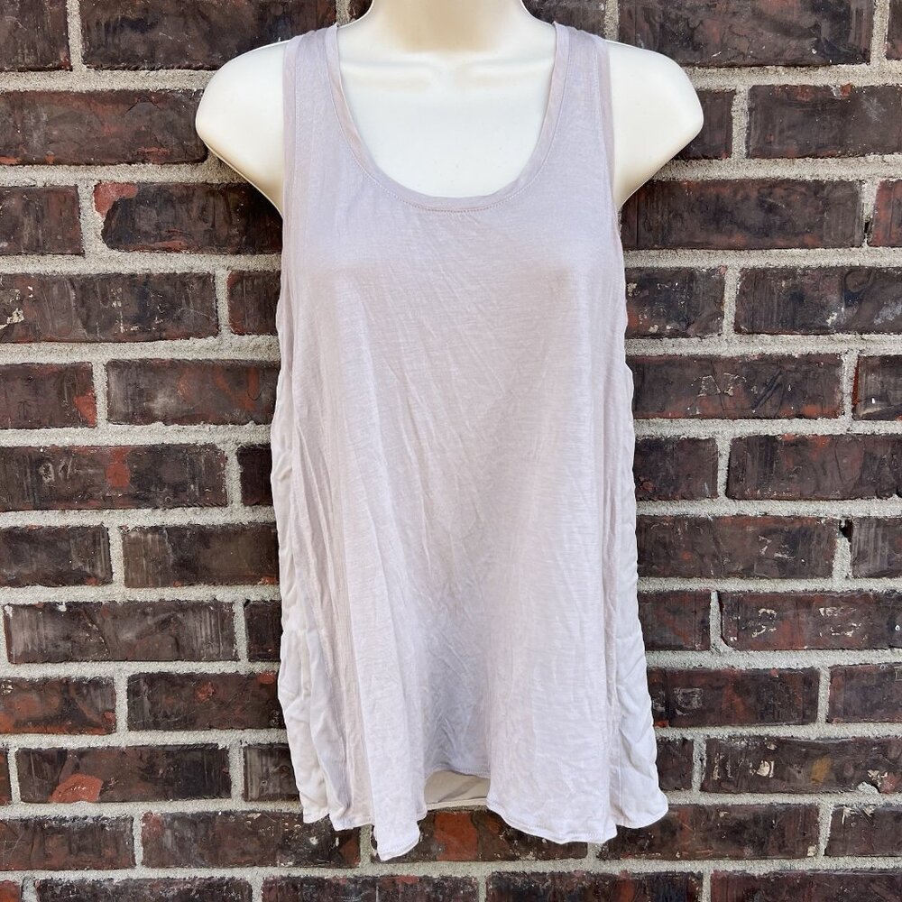 Vince Size Small Blush Nude Pink Tank Top Tencel Silk